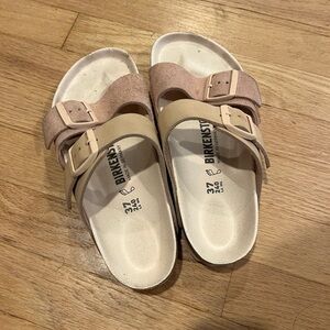 Birkenstock Womens Sandals - Beige and Tan